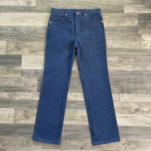33x32 NWOT Wrangler 936 Cowboy Cut Slim Fit Jeans Men's Blue Raw Rigid 0936DNI